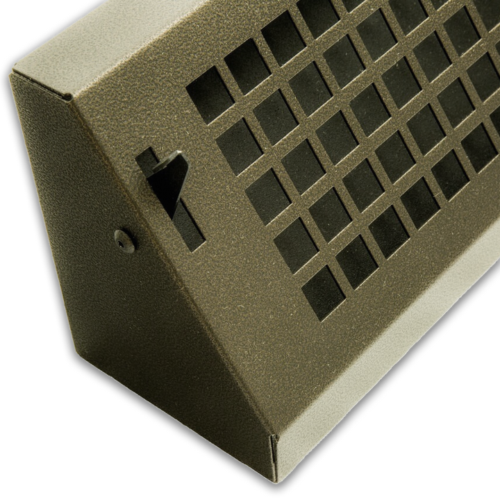 Gold Series Steel Designs Baseboard Registers and Returns 12" Baseboard Vent Steel Crest Corporation - VCU