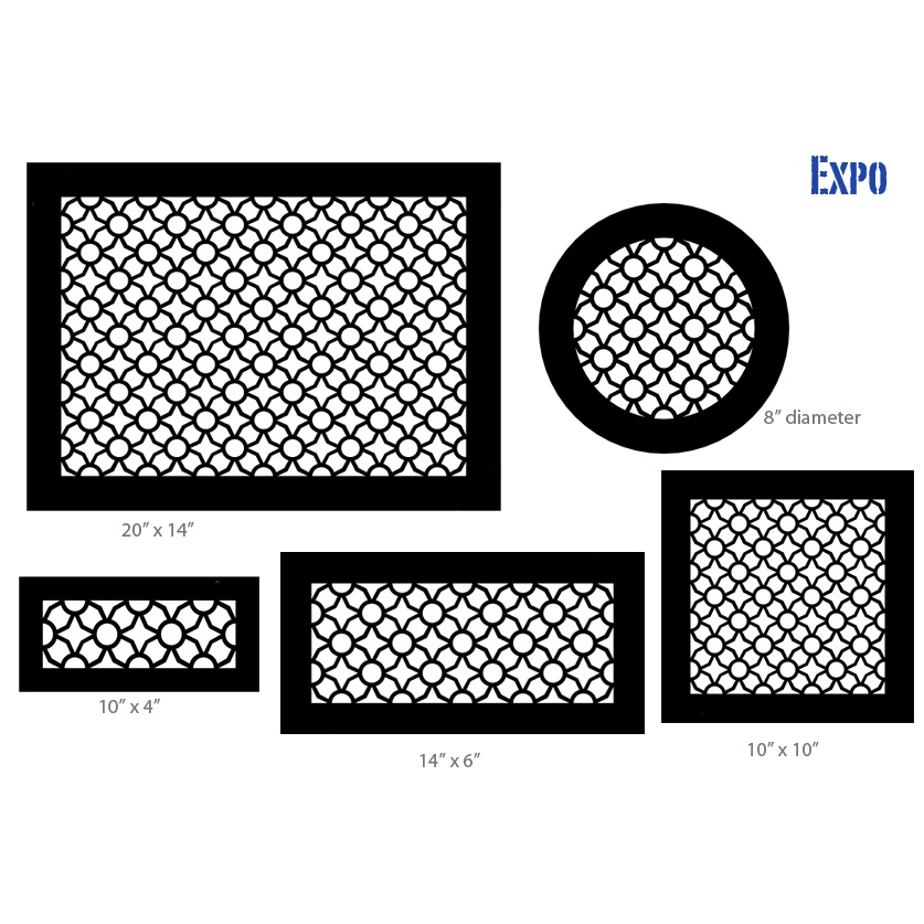 Gold Series Return Air Filter Frame Expo Return Grille Air Filter Frame Steel Crest Corporation - VCU 10x12 Antique Bronze