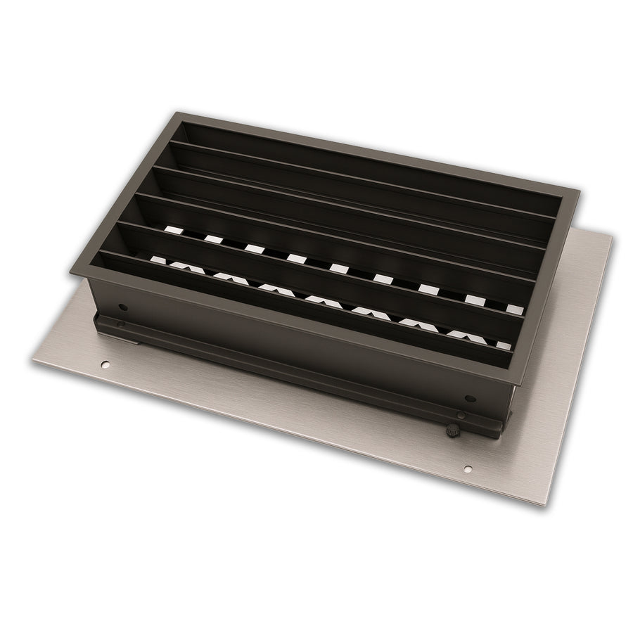 Damper with Recessed Control for Steel Designs Damper Steel Crest Corporation - VCU 3 x 10 (Overall Dimensions 4.5 x 11.5) Steel Designs Standard
