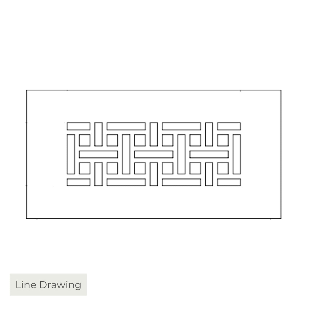Arts and Crafts Gold Series Registers and Returns Vent Cover Steel Crest Corporation - VCU