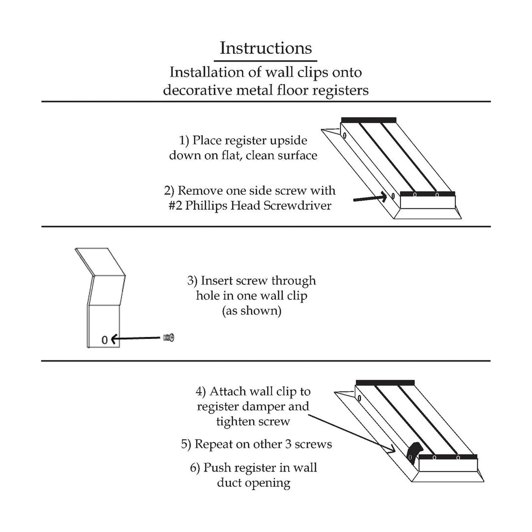 Contemporary Steel Floor and Wall Registers Vent Cover Steel Plated (Wholesale Registers) - VCU
