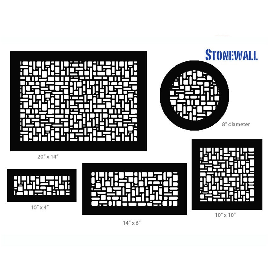 Gold Series Return Air Filter Frame Stonewall Return Grille Air Filter Frame Steel Crest Corporation - VCU 10x12 Antique Bronze