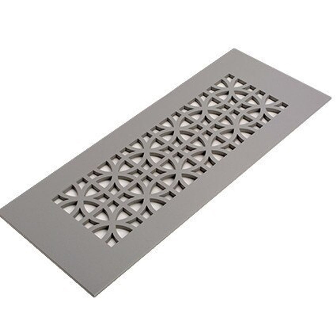 Sunray Design Vent Covers - Made to Order Vent Cover Reggio Register Company, LLC - VCU 2.25 x 10 (Overall 3.5 x 12) 3/16" Aluminum Gray