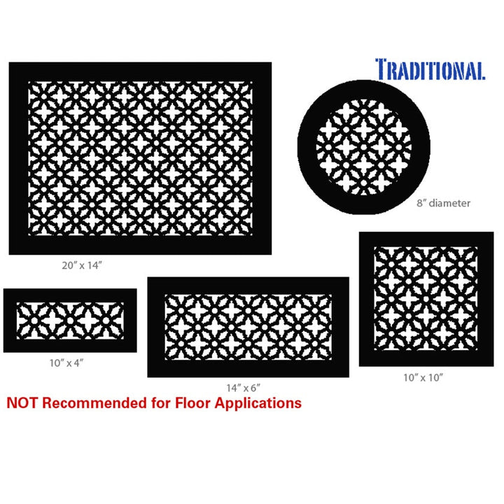 Silver Series Return Air Filter Frame Return Grille Air Filter Frame Steel Crest Corporation - VCU 10 x 16 Traditional Silver