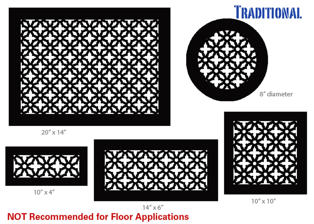 Traditional Gold Series Registers and Returns Vent Cover Steel Crest Corporation - VCU