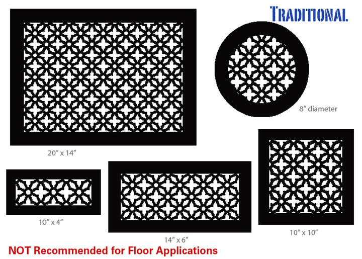 Traditional Gold Series Registers and Returns Vent Cover Steel Crest Corporation - VCU