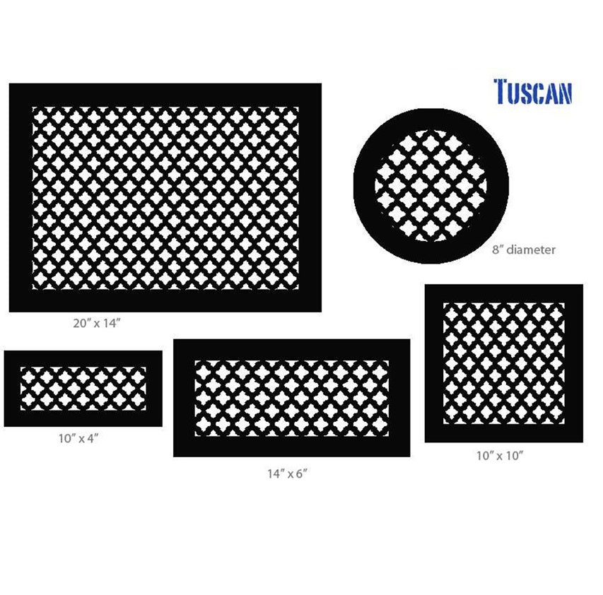 Silver Series Return Air Filter Frame Return Grille Air Filter Frame Steel Crest Corporation - VCU 10 x 16 Tuscan Black