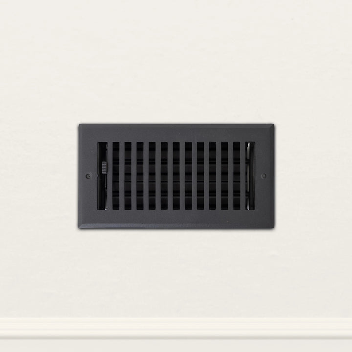 Madelyn Carter Black Contemporary Wall and Ceiling Vent Covers (Cast Aluminum) Vent Cover