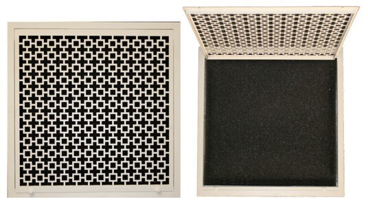 Silver Series Return Air Filter Frame Return Grille Air Filter Frame Steel Crest Corporation - VCU