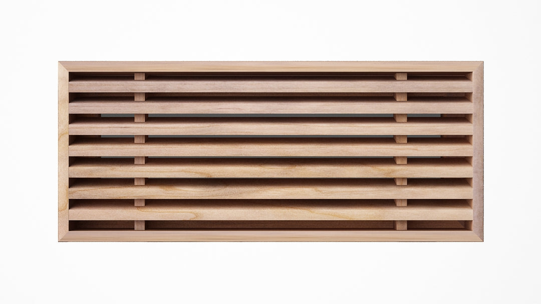 Angled Bar Inset - Flush Mount Removable Core Wood Grilles - Ceiling and Wall Flush Grille Vexell - VCU