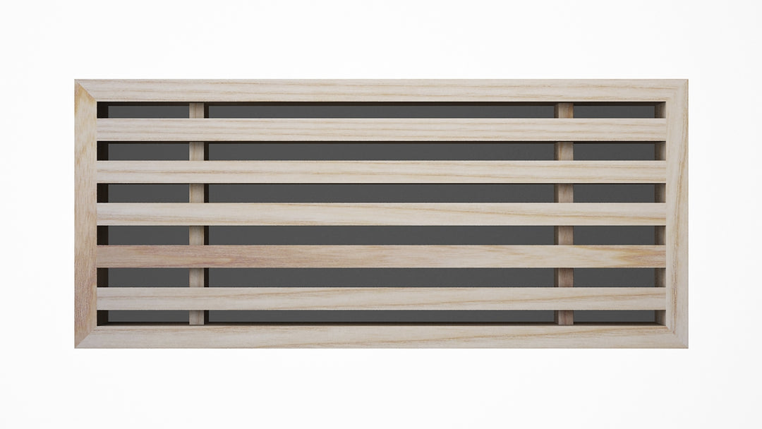 Beveled Bar Inset - Flush Mount Removable Core Wood Grilles - Ceiling and Wall Vent Cover Vexell - VCU