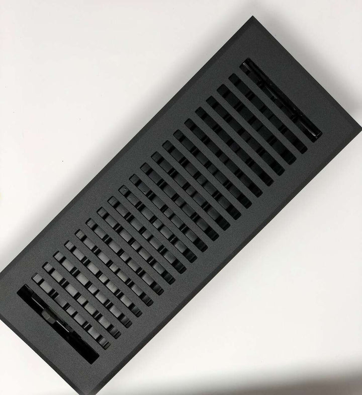 Madelyn Carter Black Contemporary Floor - Wall Vent Covers (Cast Aluminum) Vent Cover Kay Hardware - VCU