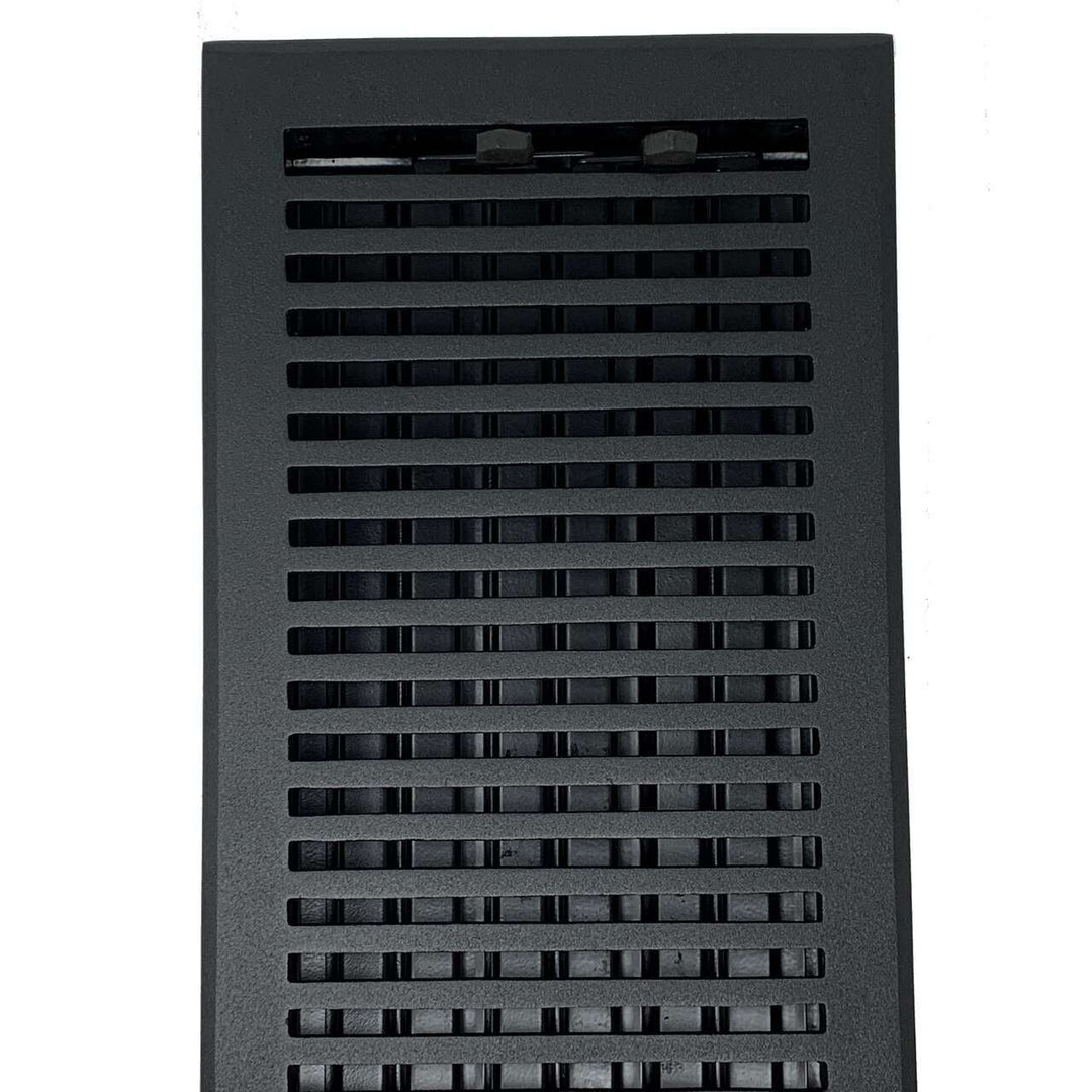 Madelyn Carter Black Contemporary Floor - Wall Vent Covers (Cast Aluminum) Vent Cover Kay Hardware - VCU