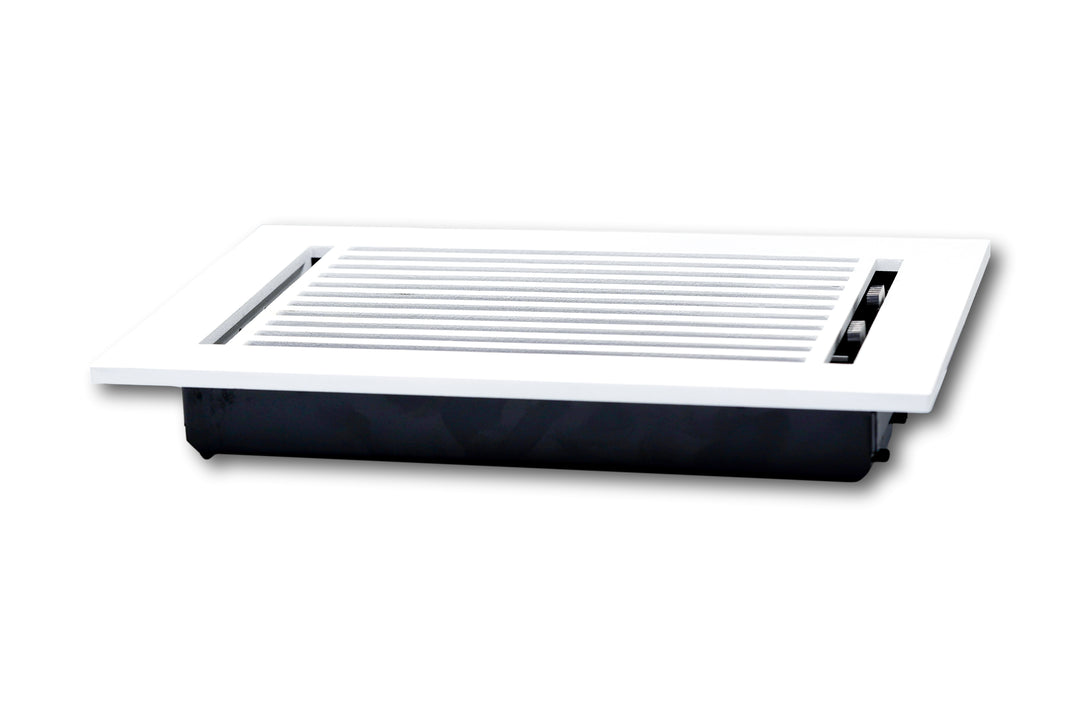 Madelyn Carter Cast Aluminum Linear Bar Vent Cover, 2 x 14 (Overall 3.75 x 15.5), Carbon Gray Vent Cover Asia Products - VCU