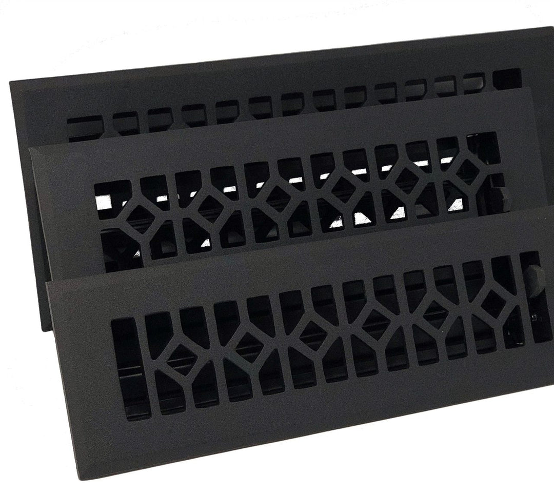 Madelyn Carter Roman Black Vent Covers (Cast Aluminum) Vent Cover Kay Hardware - VCU