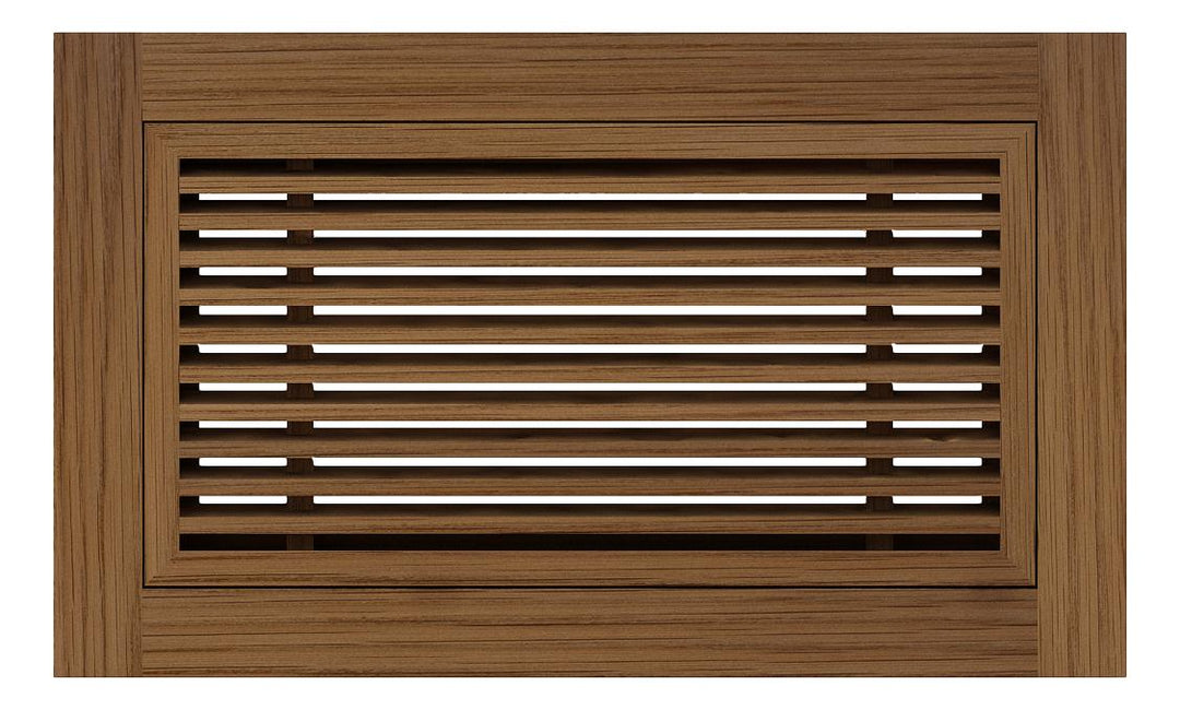 Angled Bar Floor Wood Grilles - Flush Mount with Frame Flush with Frame Grille Vexell - VCU