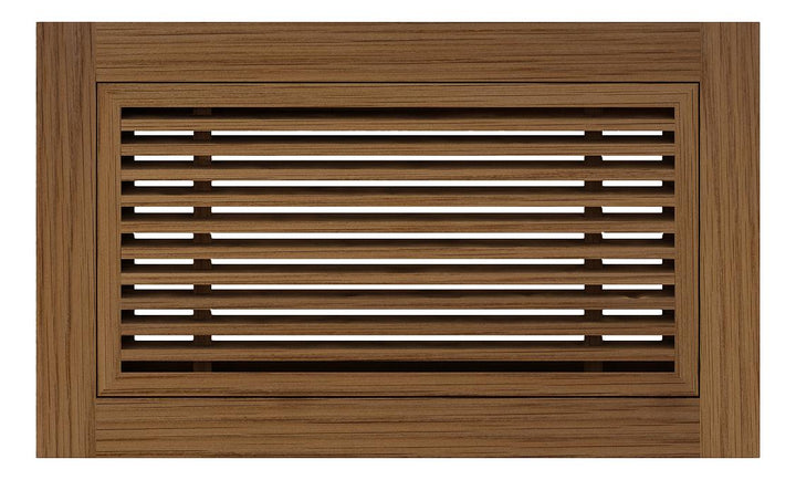 Angled Bar Floor Wood Grilles - Flush Mount with Frame Flush with Frame Grille Vexell - VCU