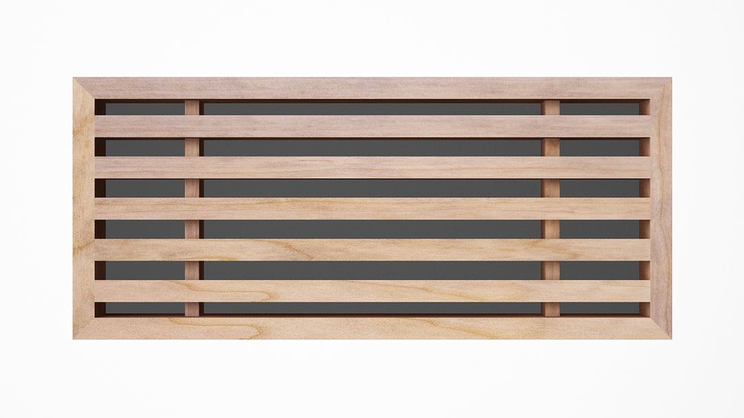 Beveled Bar Inset - Flush Mount Removable Core Wood Grilles - Ceiling and Wall Vent Cover Vexell - VCU