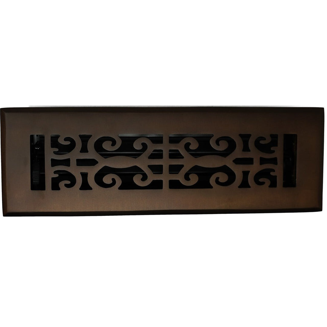Madelyn Carter Cast Brass Baroque Floor and Wall Vent Covers Vent Cover Kay Hardware - VCU