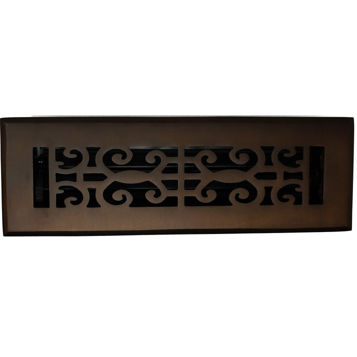 Madelyn Carter Cast Brass Baroque Floor and Wall Vent Covers Vent Cover Kay Hardware - VCU