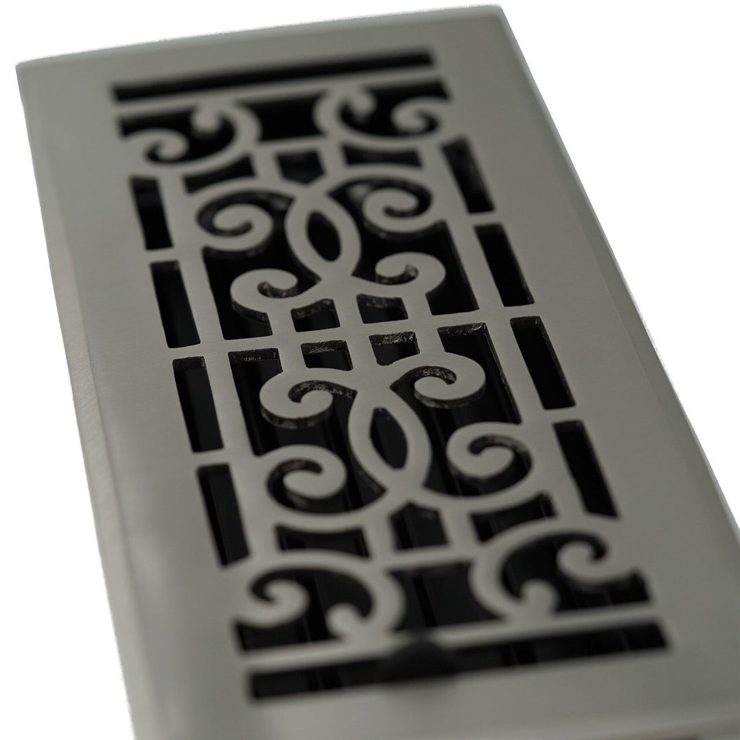 Madelyn Carter Cast Brass Baroque Floor and Wall Vent Covers Vent Cover Kay Hardware - VCU