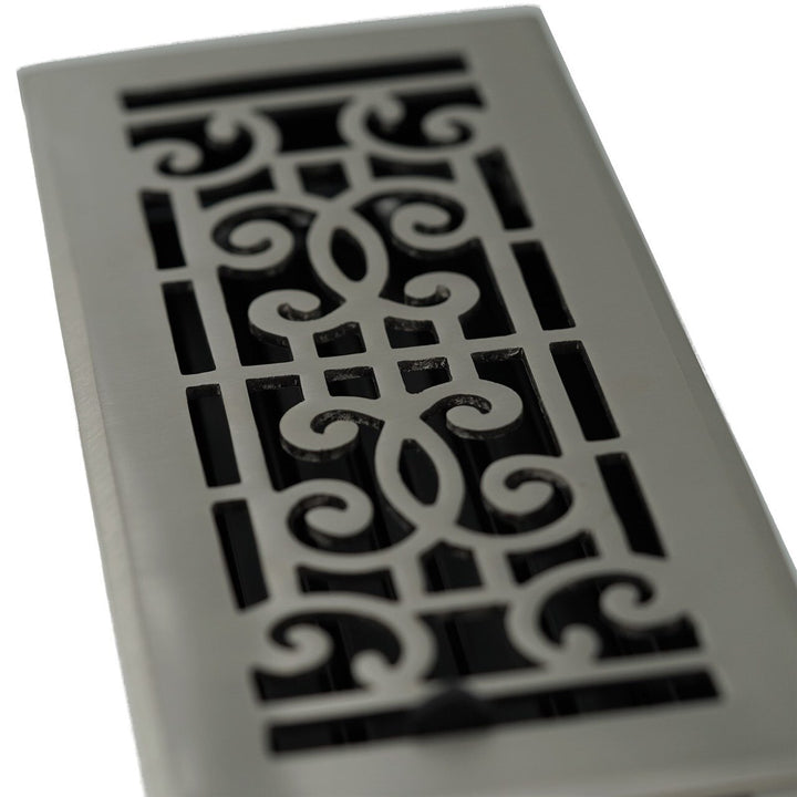 Madelyn Carter Cast Brass Baroque Floor and Wall Vent Covers Vent Cover Kay Hardware - VCU