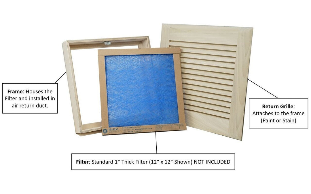 Wood Designs Filter Grille Air Return Filter Grille Grillworks, Inc - VCU