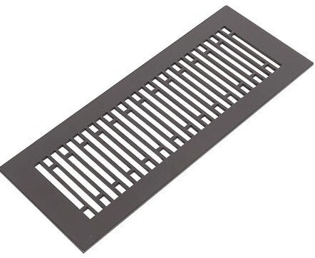 Abigail Design Vent Covers - Made to Order Vent Cover Reggio Register Company, LLC - VCU 2.25 x 10 (Overall 3.5 x 12) 3/16" Aluminum Oil Rubbed Bronze