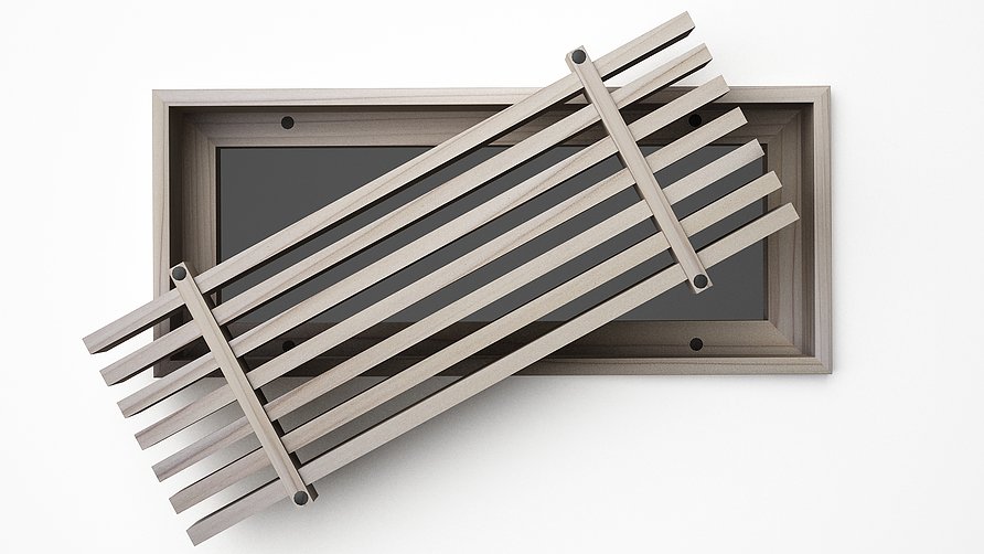 Linear Bar Inset - Flush Mount Removable Core Wood Grilles - Ceiling and Wall Flush Grille Vexell - VCU