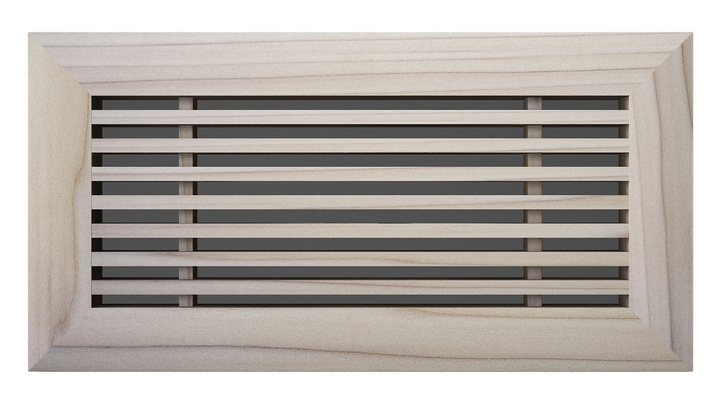 Linear Bar Wood Grilles - Flush Mount No Frame - Floor Flush with Frame Grille Vexell - VCU 2.25 x 12 (3.75 x 13.5 Overall) Ash