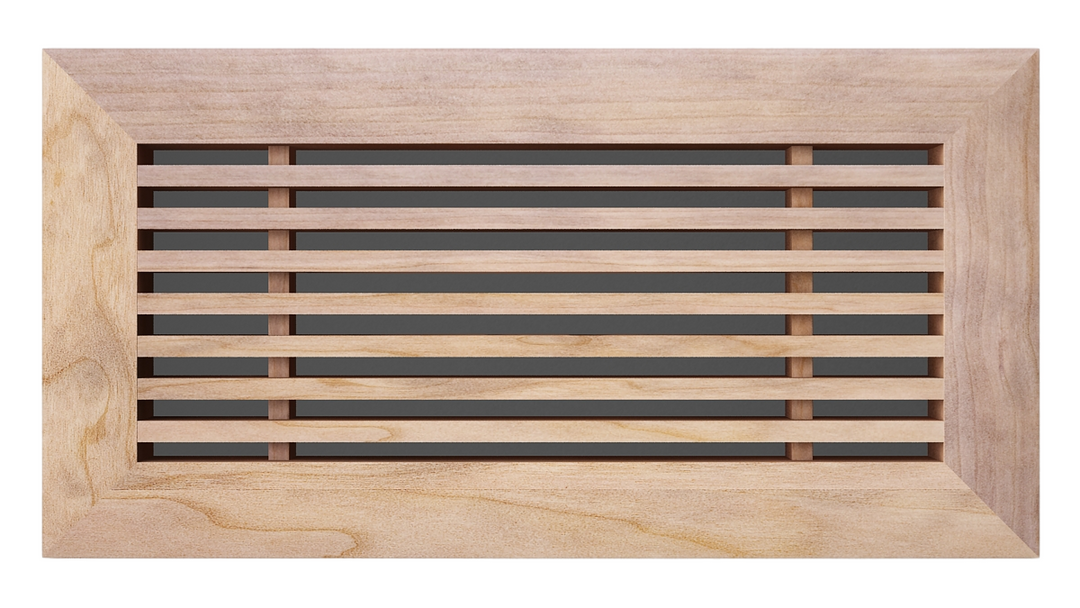Linear Bar Wood Grilles - Flush Mount No Frame - Floor Flush with Frame Grille Vexell - VCU