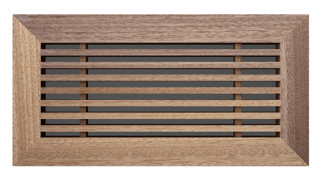 Linear Bar Wood Grilles - Flush Mount No Frame - Floor Flush with Frame Grille Vexell - VCU