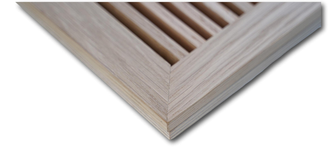 Linear Bar Wood Grilles - Flush Mount No Frame - Floor Flush with Frame Grille Vexell - VCU