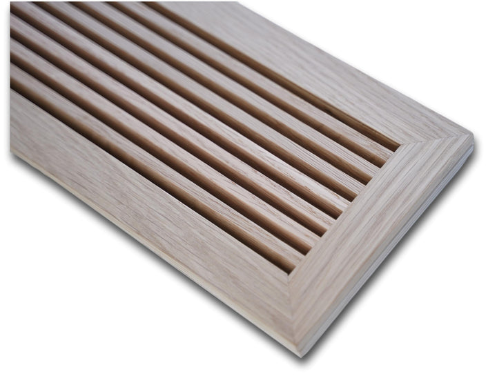 Linear Bar Wood Grilles - Flush Mount No Frame - Floor Flush with Frame Grille Vexell - VCU