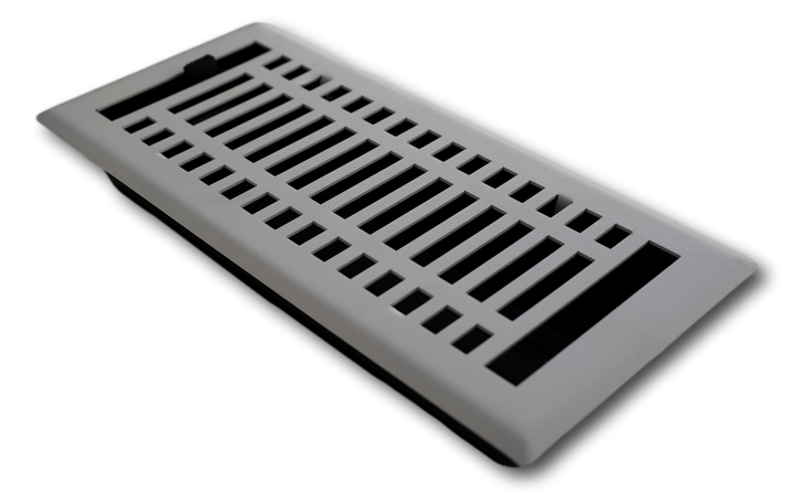 Madelyn Carter Steel Modern Vent Covers Vent Cover Kay Hardware - VCU 2 x 10 (3.625 x 11.375 Face) Brushed Nickel
