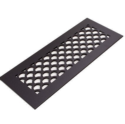 Sanibel Design Vent Covers - Made to Order Vent Cover Reggio Register Company, LLC - VCU 2.25 x 10 (Overall 3.5 x 12) 1/8" Steel Oil Rubbed Bronze