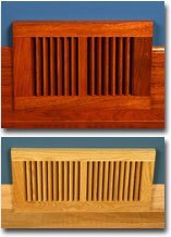 3/4" Thick Vertical Slab Vent Covers Vent Cover All American Wood Register Co - VCU