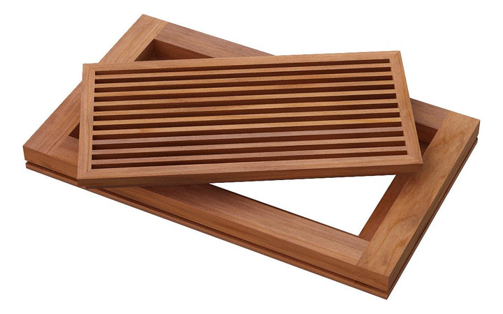 Linear Bar Floor Wood Grilles - Flush Mount with Frame Flush Grille Vexell - VCU