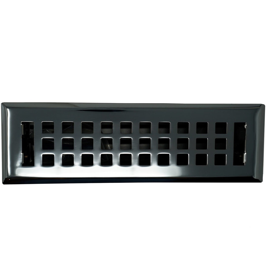 Madelyn Carter Artisan Polished Chrome Wall and Floor Vent Cover Vent Cover Kay Hardware - VCU 2 x 10 (Overall: 3.75 x 11.5) Polished Chrome