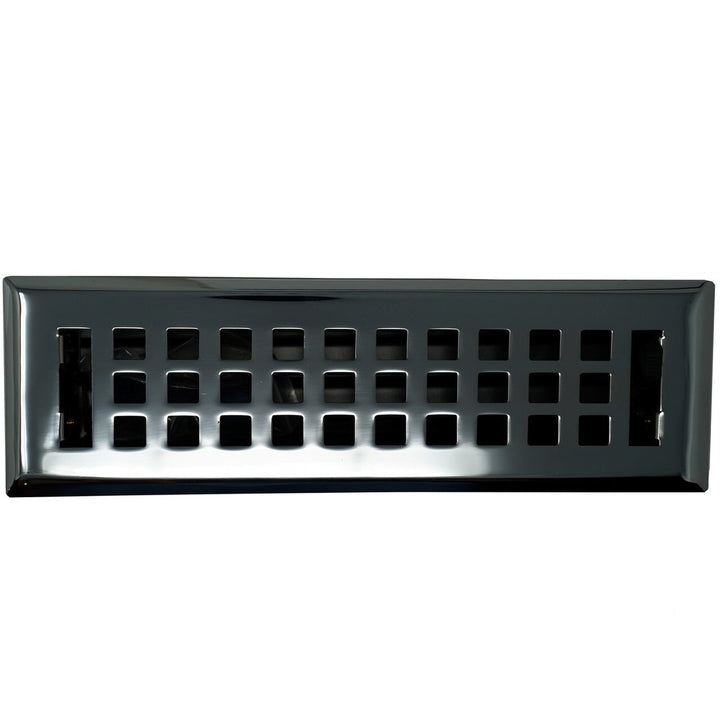 Madelyn Carter Artisan Polished Chrome Wall and Floor Vent Cover Vent Cover Kay Hardware - VCU 2 x 10 (Overall: 3.75 x 11.5) Polished Chrome