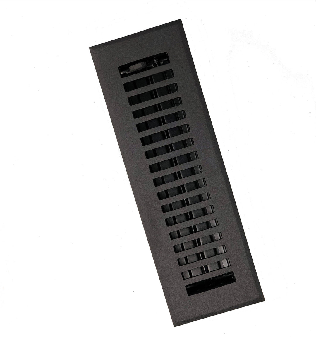 Madelyn Carter Black Contemporary Floor - Wall Vent Covers (Cast Aluminum) Vent Cover Kay Hardware - VCU