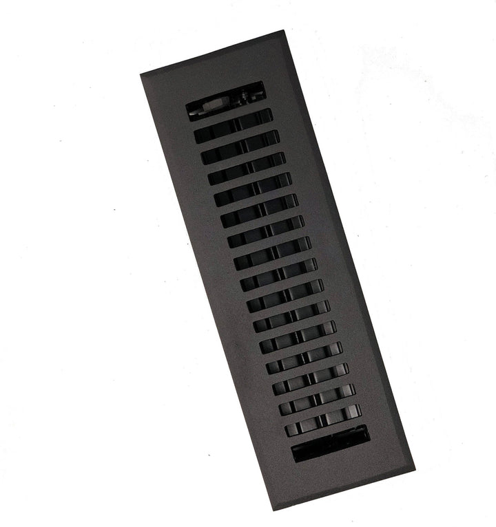 Madelyn Carter Black Contemporary Floor - Wall Vent Covers (Cast Aluminum) Vent Cover Kay Hardware - VCU