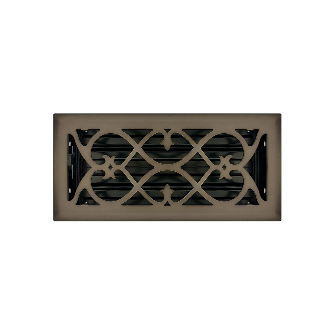 Victorian Floor and Wall Registers Vent Cover Steel Plated (Wholesale Registers) - VCU