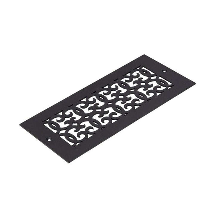 Versailles Design Vent Covers - Made to Order Vent Cover Reggio Register Company, LLC - VCU 2.25 x 10 (Overall 3.5 x 12) 3/16" Aluminum Black