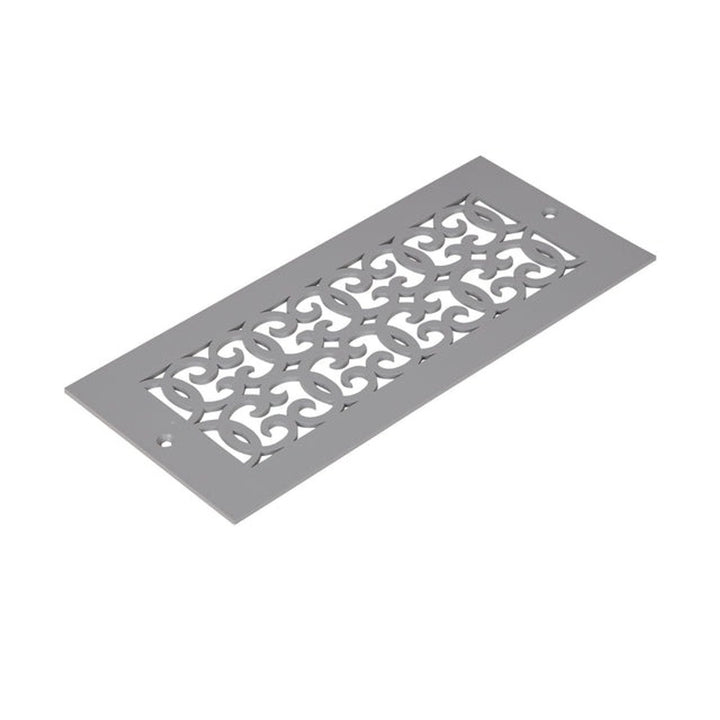 Versailles Design Vent Covers - Made to Order Vent Cover Reggio Register Company, LLC - VCU 2.25 x 10 (Overall 3.5 x 12) 3/16" Aluminum Gray