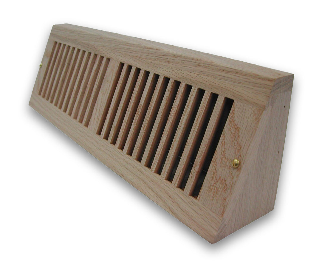 Vertical Slot Baseboard Wood Vent Covers Baseboard Register/Return All American Wood Register Co - VCU
