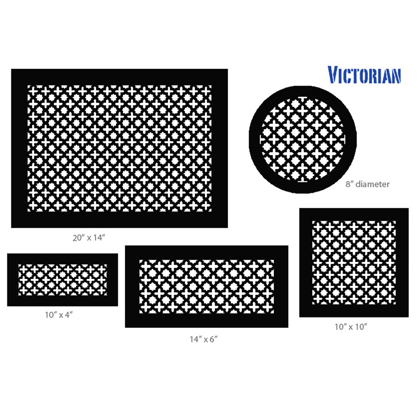 Victorian Gold Series Registers and Returns Vent Cover Steel Crest Corporation - VCU