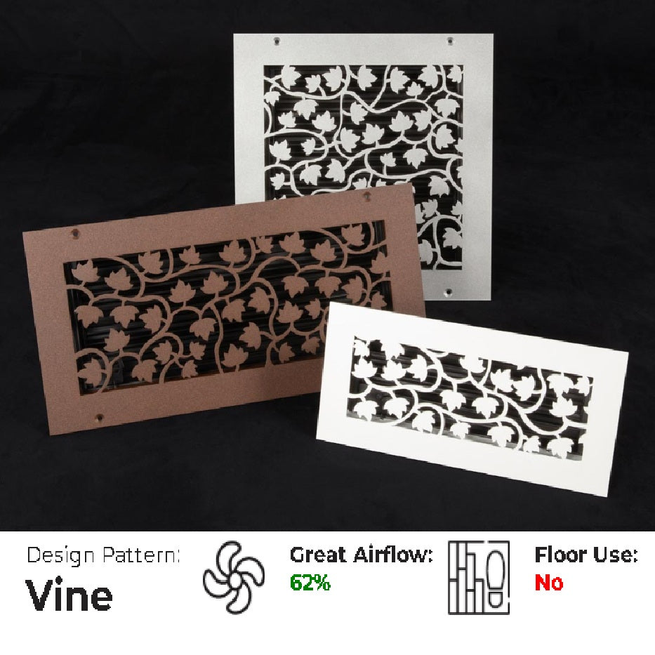 Vine Gold Series Registers and Returns Vent Cover Steel Crest Corporation - VCU
