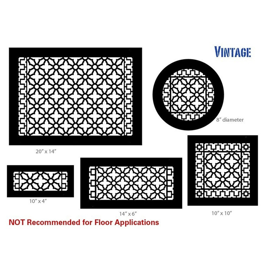 Vintage Gold Series Registers and Returns Vent Cover Steel Crest Corporation - VCU
