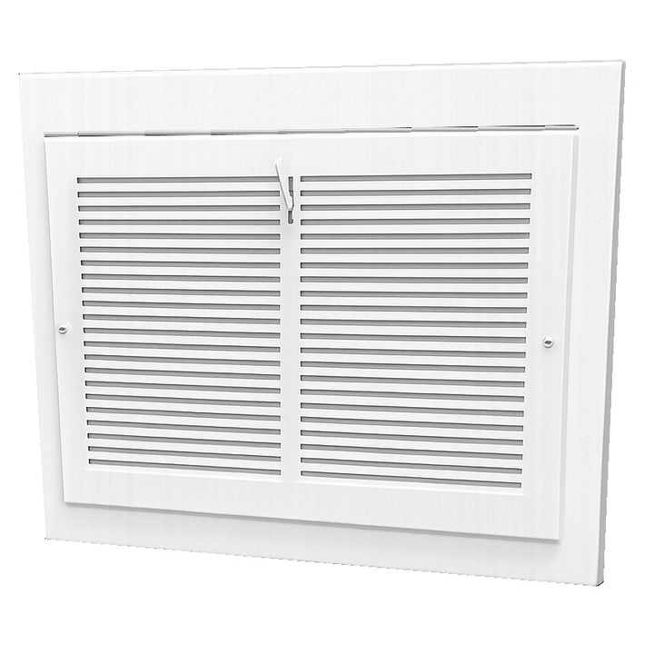 Linear Steel Gravity Register Gravity Register Steel Plated (Wholesale Registers) - VCU 10 x 8 (13 W x 12 H Overall) White